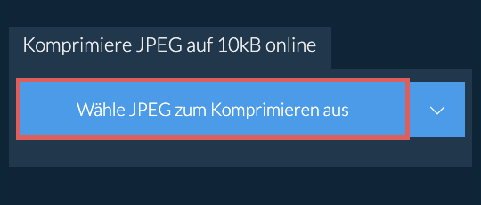 Komprimiere JPEG auf 10kB online