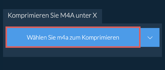 Komprimieren Sie m4a unter X