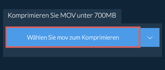 Komprimieren Sie mov unter 700MB