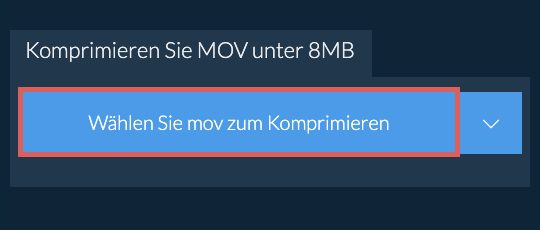 Komprimieren Sie mov unter 8MB