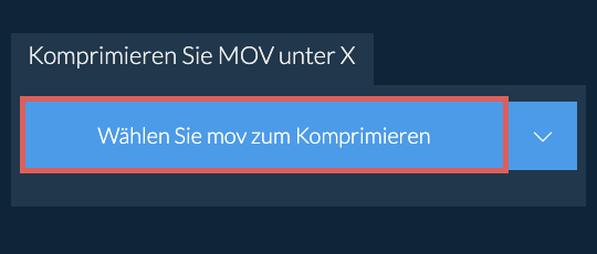 Komprimieren Sie mov unter X