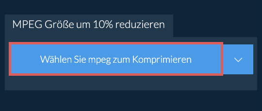 mpeg Größe um 10% reduzieren