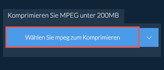 Komprimieren Sie mpeg unter 200MB
