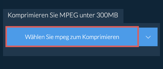 Komprimieren Sie mpeg unter 300MB