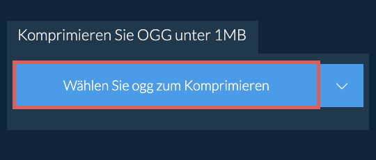 Komprimieren Sie ogg unter 1MB