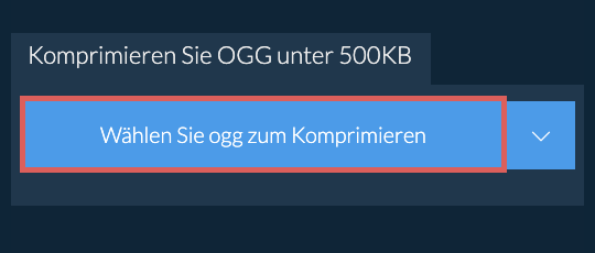 Komprimieren Sie ogg unter 500KB