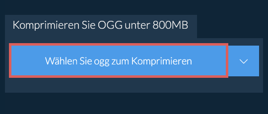 Komprimieren Sie ogg unter 800MB