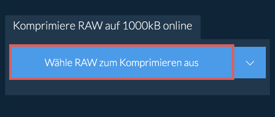 Komprimiere RAW auf 1000kB online