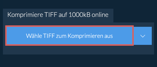 Komprimiere TIFF auf 1000kB online