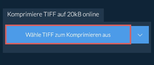 Komprimiere TIFF auf 20kB online