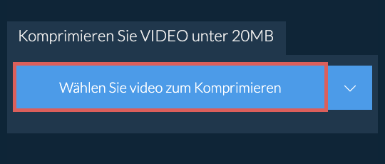 Komprimieren Sie video unter 20MB