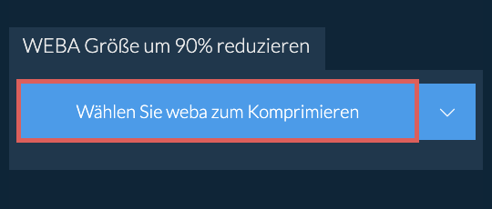 weba Größe um 90% reduzieren