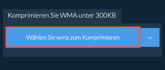 Komprimieren Sie wma unter 300KB