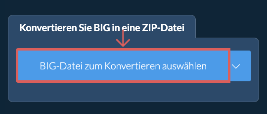 Konvertieren Sie BIG in eine ZIP-Datei