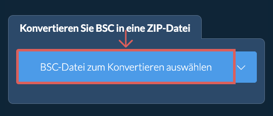 Konvertieren Sie BSC in eine ZIP-Datei