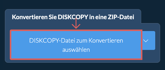 Konvertieren Sie DISKCOPY in eine ZIP-Datei