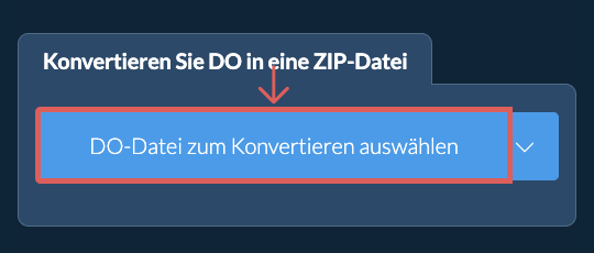 Konvertieren Sie DO in eine ZIP-Datei