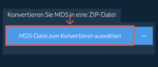 Konvertieren Sie MDS in eine ZIP-Datei