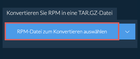 Konvertieren Sie RPM in eine TAR.GZ-Datei