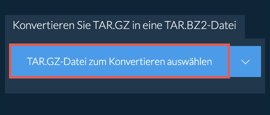 Konvertieren Sie TAR.GZ in eine TAR.BZ2-Datei