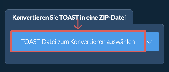 Konvertieren Sie TOAST in eine ZIP-Datei