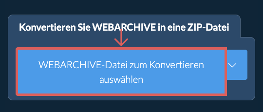 Konvertieren Sie WEBARCHIVE in eine ZIP-Datei