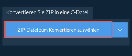 Konvertieren Sie ZIP in eine C-Datei