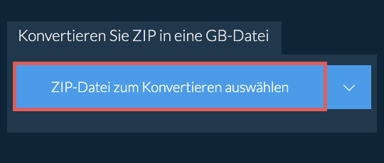 Konvertieren Sie ZIP in eine GB-Datei