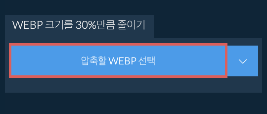 WEBP 크기를 30%만큼 줄이기