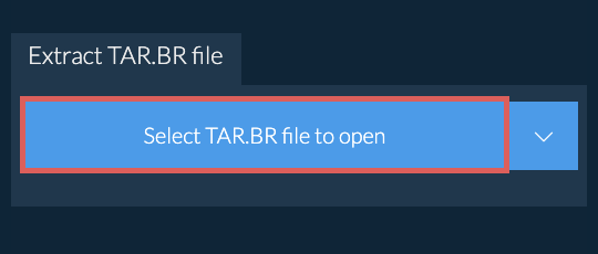 Extract TAR.BR file