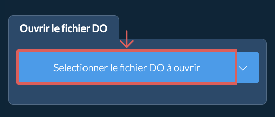 Ouvrir le fichier DO