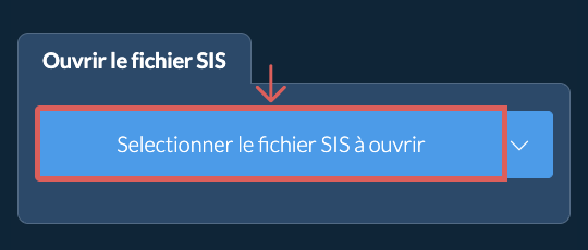 Ouvrir le fichier SIS