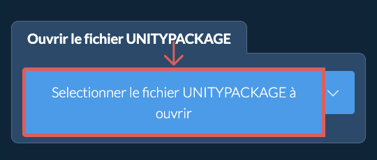 Ouvrir le fichier UNITYPACKAGE