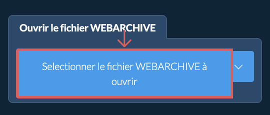 Ouvrir le fichier WEBARCHIVE