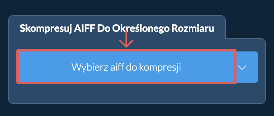 Skompresuj aiff Poniżej X