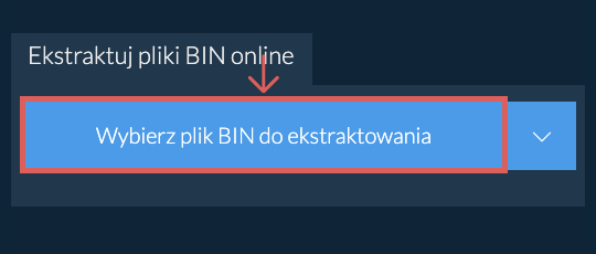 Ekstraktuj pliki BIN online