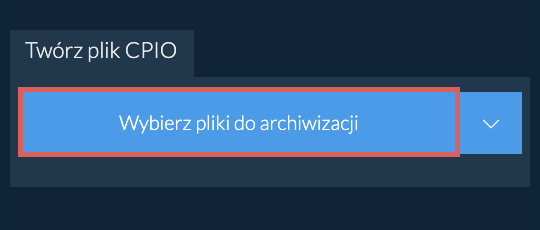 Twórz plik CPIO