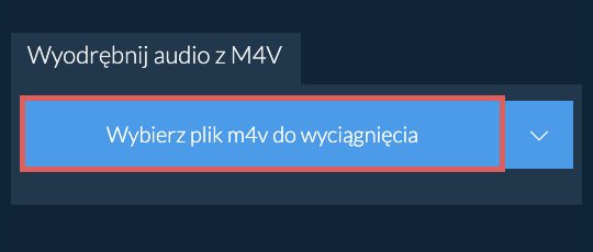 Wyodrębnij audio z m4v