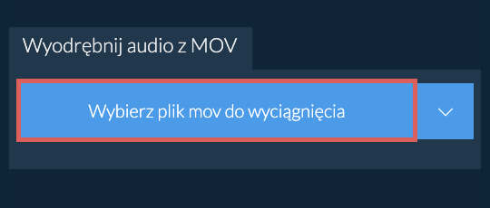 Wyodrębnij audio z mov