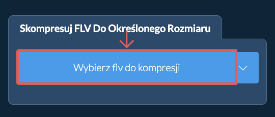 Skompresuj flv Poniżej określonego rozmiaru