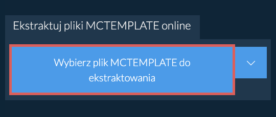 Ekstraktuj pliki MCTEMPLATE online