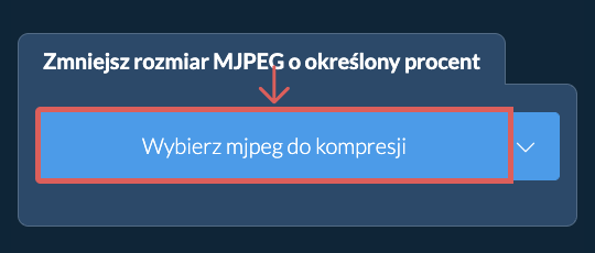 Zmniejsz rozmiar mjpeg o określony procent