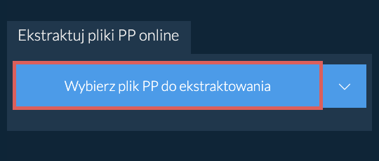 Ekstraktuj pliki PP online