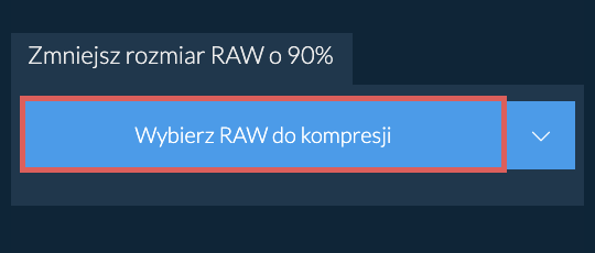 Zmniejsz rozmiar RAW o 90%