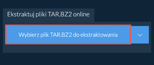 Ekstraktuj pliki TAR.BZ2 online