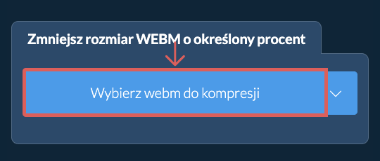 Zmniejsz rozmiar webm o określony procent