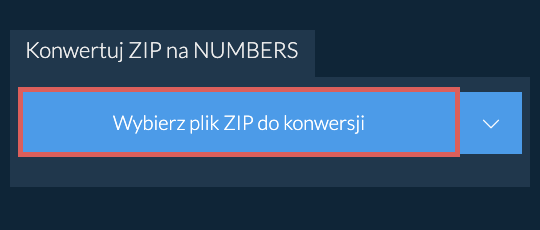 Konwertuj ZIP na NUMBERS
