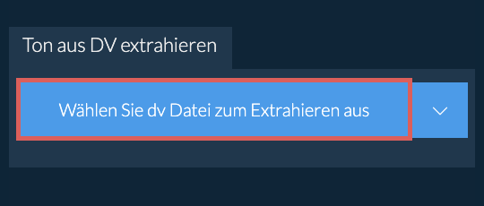 Ton aus dv extrahieren