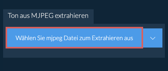 Ton aus mjpeg extrahieren