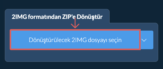 2IMG formatından ZIP'e Dönüştür